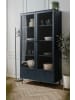 Furn.Design Vitrine blau 100 cm, Vitrinenschrank mit 8 Fächern