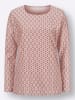 Sieh an! Langarm-Shirt in rosenholz-ecru-bedruckt
