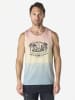 KOROSHI Herren baumwolle print tanktop in bunt