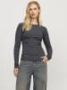 JJXX Langarm-T-Shirt in Dark Grey Melange