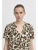 ICHI Kleid IHMARRAKECH Loose fit in Caribou Animal Aop