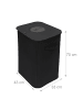 relaxdays Pfandflaschen-Sammelbehälter in Schwarz - 100 l