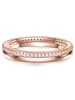 Lulu & Jane Ring aus Messing mit Zirkonia in roségold