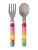 Sigikid 2 tgl.. Besteck-Set: Löffel und Gabel in mehrfarbig