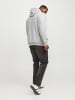 JACK & JONES PLUS Kapuzenpullover in Light Grey Melange