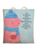 Mr. & Mrs. Panda Tasche Schweinchen Glühwein Design mit Spruch in Weiß