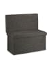 relaxdays Faltbarer Sitzhocker in Braun - (B)76 x (H)73 x(T)38 cm