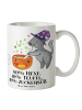Mr. & Mrs. Panda Mug Kater Hexenkessel mit Spruch in Weiß
