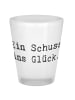 Mr. & Mrs. Panda Schnapsglas Spruch Schnapsglas Glück mit Spruch in Transparent