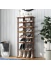 COSTWAY 8 stufig Schuhständer in Braun