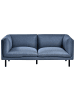 Beliani 2-Sitzer Sofa VORGOD in Blau - (W) 180 x (H) 76 x (L) 84 cm