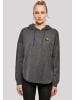 F4NT4STIC Oversized Hoodie Rainbow Turtle OVERSIZE HOODIE in charcoal