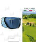 Toscanto Leder Gürteltasche Toscanto Tasche blau, mehrfarbig ca. 25cm