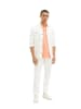 Tom Tailor Polo in melon orange white stripe