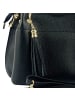 Florence Umhängetasche, Handtasche Leder schwarz ca. 30cm