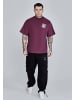 SikSilk T-Shirt Logo in Burgundy