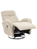 Beliani Fernsehsessel DANAE in Beige/Schwarz - (W) 90 x (H) 105 x (L) 90 cm