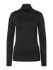 More & More softes Basic-Rollkragenshirt in black