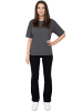 Reichstadt Reichstadt Regular Fit T-Shirt Damen Shoulder Drop 25RSW071 Dark Grey 3XL