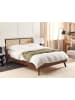 Beliani Doppelbett MONPAZIER in Braun - (W) 147 x (H) 99 x (L) 209 cm