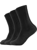 s.Oliver Baumwolle Unisex-Socken 3 Paar in schwarz