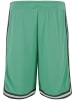 Urban Classics Urban Classics Herren Stripes Mesh Shorts in ferngreen/black/white