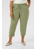 KAFFE curve Caprihose KCmille Regular fit in Oil Green