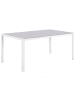 Beliani Esstisch CATANIA in Grau/Weiß - (W) 91 x (H) 71 x (L) 160 cm