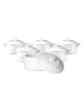 Ritzenhoff & Breker 6er Set Mini-Terrinen Bianco 10 x 5,2 cm weiß in weiß
