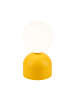 Licht-Erlebnisse Tischlampe Ø 12 x (H)21 cm in Gelb WeißGelb Weiß