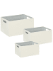 Beliani 3er-Set Korb LARSA in Beige