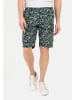 Camel Active Cargo Shorts mit Allover-Print in Blau-Grün