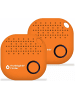 musegear Bluetooth-Schlüsselfinder "Finder 2" in orange - 2er Pack