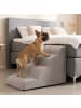 relaxdays Hundetreppe in Grau - (B)40 x (H)50 x (T)72 cm