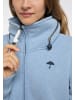 Schmuddelwedda Lange Sweatjacke in Hellblau Melange