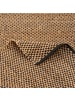 Pergamon Naturfaser Teppich Jute Salsa Meliert in Beige Schwarz