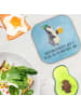 Mr. & Mrs. Panda Bierdeckel Pinguin Bier mit Spruch in Eisblau
