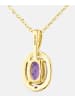 Diamant L'éternel Kette mit Anhänger, mit Amethyst, 375 Gelbgold