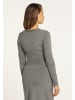 faina Damen Strickkleid in Grau Melange