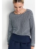 Rich & Royal Pullover in marine weiß - 0001