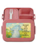 Mr. & Mrs. Panda Brotzeitbox Elefant Seifenblasen Design mit Spruch in Rot Pastell