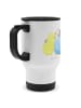 Mr. & Mrs. Panda Travel Mug Wellensittich Liebe ohne Spruch in Weiß