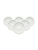 Villeroy & Boch 6er Set Kaffeeuntertassen Gray Pearl ø 16 cm weiß in weiß