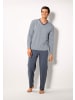 LE JOGGER Pyjama in blau-marine, grau-anthrazit