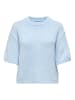 JDY Gestricktes T-Shirt in Cashmere Blue