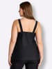 sheego Tankini-Oberteil in schwarz