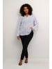 KAFFE curve Langarm-Bluse KCjalu Regular fit in Bluecolors Graphic Dot