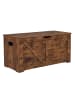 relaxdays Sitzbank in Vintagebraun - (B)100 x (H)46 x (T)40 cm