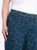 sheego Jeans in dark blue-gemustert