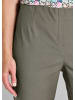 GOLDNER Röhrenhose Jerseyhose mit Schlupfbund in salbei